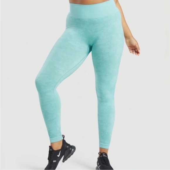 Gymshark Pants - Gymshark Adapt Animal Seamless Legging Green Small